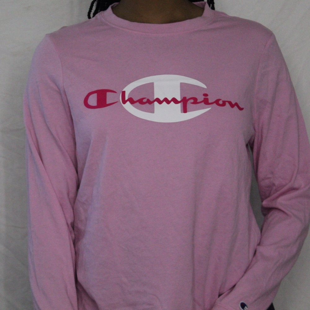 Pink Champion Long Sleeve Tshirt